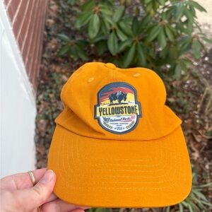 No Boundaries Mustard Yellowstone Patch Baseball Cap